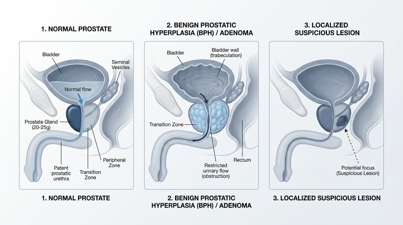 Différence entre adénome bénin de la prostate et cancer à Rabat